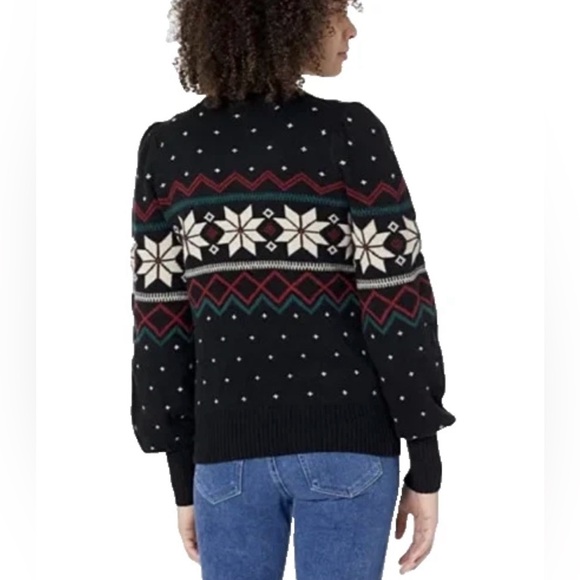 Polo Ralph Lauren Fair Isle Puff Sleeve Sweater Women's Size Small - Picture 7 of 7
